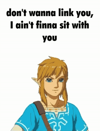 A Picture Of Link From The Video Game Breath Of The Wild Giving A Fist Bump GIF
