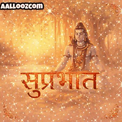 A Picture Of Lord Shiva With The Words " Aalloozcom " On The Bottom Right GIF