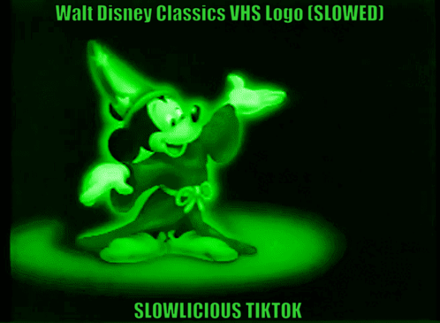 A Picture Of Mickey Mouse In A Wizard Costume With The Words Slowlicious Tiktok Below It GIF
