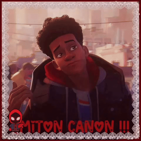 Miles Morales From Spider-Man Into The Spider Verse GIF