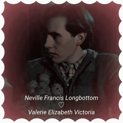 A Picture Of Neville Francis Longbottom And Valerie Elizabeth Victoria With A Heart GIF