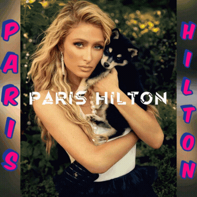 A Picture Of Paris Hilton Holding A Puppy GIF