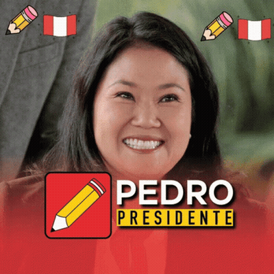 A Picture Of Pedro Presidente With A Woman Smiling In The Background GIF