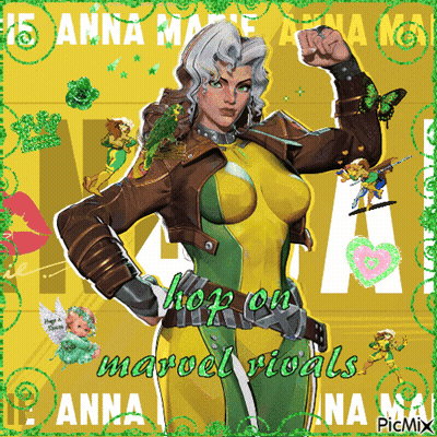 A Picture Of Rogue From Marvel Comics GIF