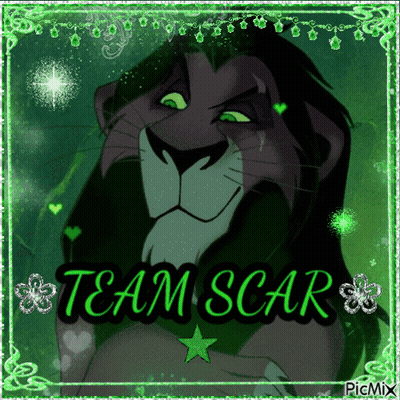 A Picture Of Scar From The Lion King With The Words Team Scar GIF