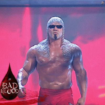 A Picture Of Scott Steiner With A Blood Drop GIF