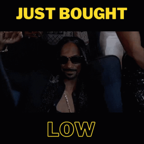 A Picture Of Snoop Dogg With The Words Just Bought Low Below Him GIF