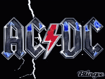 A Picture Of The Ac Dc Logo With Lightning Bolts GIF
