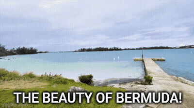 A Picture Of The Beauty Of Bermuda With A Dock GIF