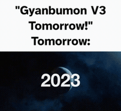 A Picture Of The Earth With The Words " Gyanbumon V3 Tomorrow ! " Tomorrow : 2029 GIF