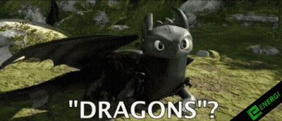 A Picture Of Toothless From How To Train Your Dragon With The Question " Dragons " GIF