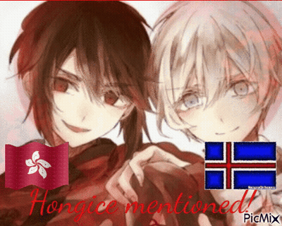 A Picture Of Two Anime Characters With The Words Hongice Mentioned In The Corner GIF