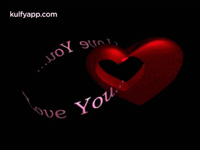 A Picture Of Two Hearts With The Words I Love Written On It GIF