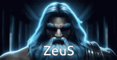 A Picture Of Zeus With A Beard And Long Hair GIF