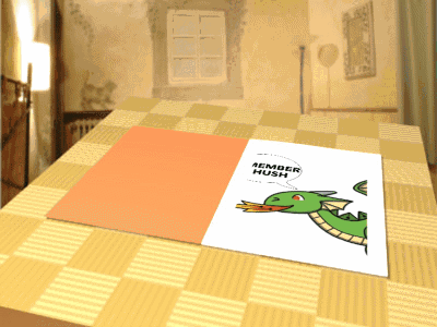 A Piece Of Paper With A Dragon On It Says Member Kush GIF