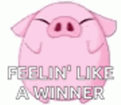 A Pig Dance Winner Winner Chicken Dinner GIF