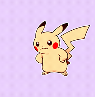 A Pikachu Sticker That Says Oh Yeah On It GIF