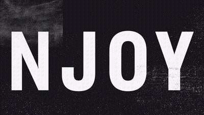 A Pink And Black Sign That Says Enjoy The Game Enjoy The Game Enjoy The Game GIF