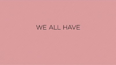 A Pink Background That Says We All Have Secrets GIF