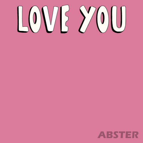A Pink Background With A Penguin And A Red Heart That Says Love You GIF