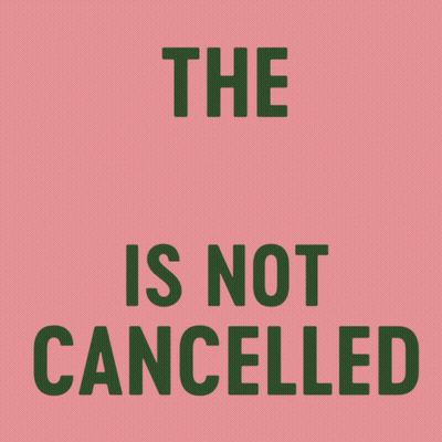 A Pink Background With Green Plants And The Words The Environment Is Not Green GIF