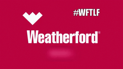 A Pink Background With The Word Weatherford On It GIF