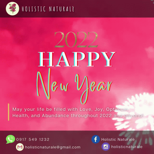 A Pink Background With The Words Happy New Year 2022 GIF