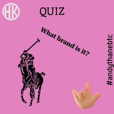 A Pink Background With The Words Quiz What Brand Is It Written On It GIF