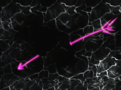 A Pink Heart On A Black Background With The Letters Aw Visible GIF