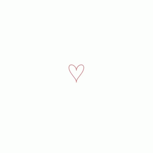 A Pink Heart On A White Background With A Few Lines GIF