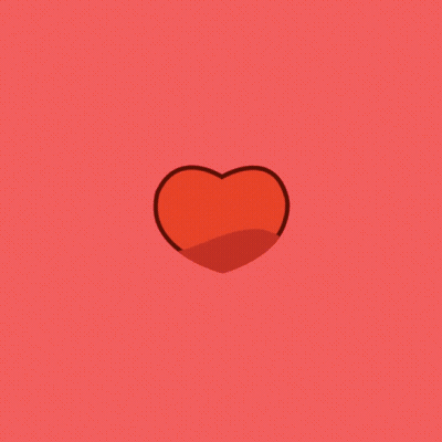 A Pink Heart With A Red Heart In The Center GIF