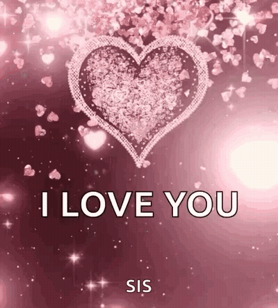 A Pink Heart With The Words `` I Love You '' Written On It GIF