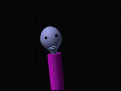 A Pink Ice Cream Scoop Is Surrounded By Yellow Confetti On A Black Background GIF