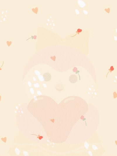 A Pink Penguin Holding A Red Heart With The Words " You Are Enough " Surrounding It GIF