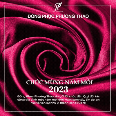 A Pink Satin Swirl With The Year 2023 On The Bottom GIF