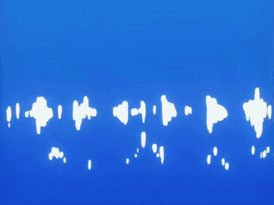 A Pirate Ship Is Floating In The Ocean GIF