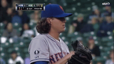 A Pitcher For The New York Mets Throws The Ball GIF