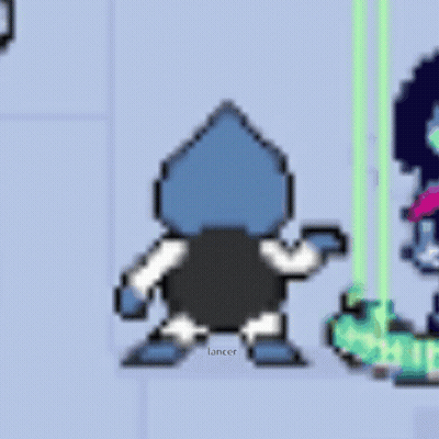 A Pixel Art Drawing Of A Cartoon Character With A Hood And A Tail . GIF