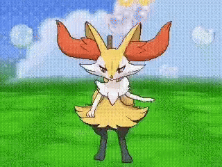 Pixel Art Fox Standing In A Field GIF