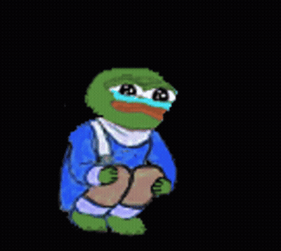 A Pixel Art Drawing Of A Frog Wearing A Blue Jacket And Holding A Book . GIF