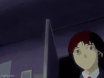 Pixel Art Girl With Red Tie GIF