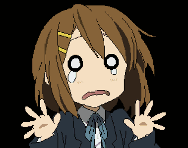 A Pixel Art Drawing Of A Girl With A Tear Running Down Her Face GIF