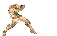 A Pixel Art Drawing Of A Man Holding A Large Sword Sticker