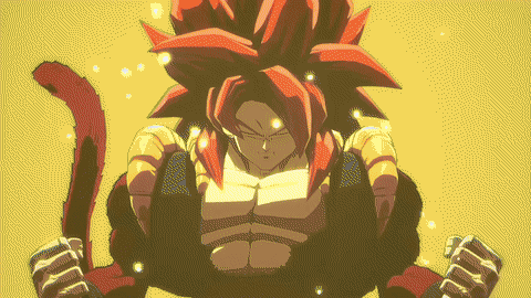 A Pixel Art Drawing Of A Man With Red Hair And Horns GIF