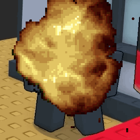 A Pixel Art Drawing Of A Person Holding A Large Piece Of Food GIF
