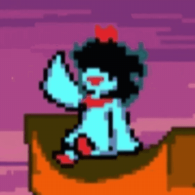 A Pixel Art Drawing Of A Person Sitting On Top Of A Cliff . GIF