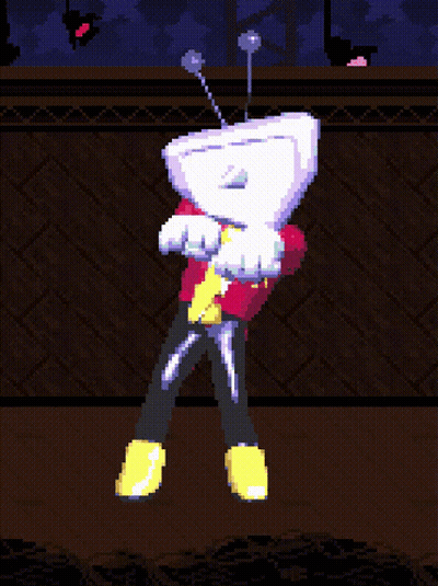 A Pixel Art Drawing Of A Person With A Head That Looks Like A Toilet GIF
