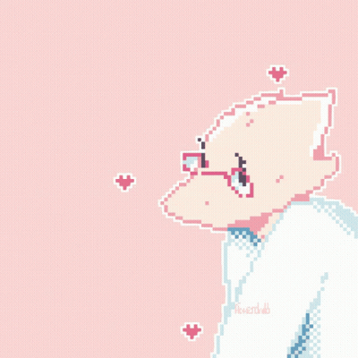 A Pixel Art Drawing Of A Person With Glasses GIF