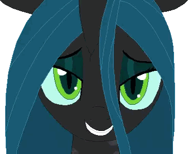 A Pixel Art Drawing Of A Pony With Blue Hair And Green Eyes Sticker