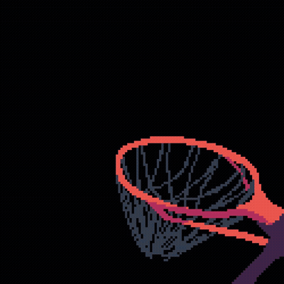 A Pixel Art Drawing Of A Rabbit 'S Head With A Black Background GIF